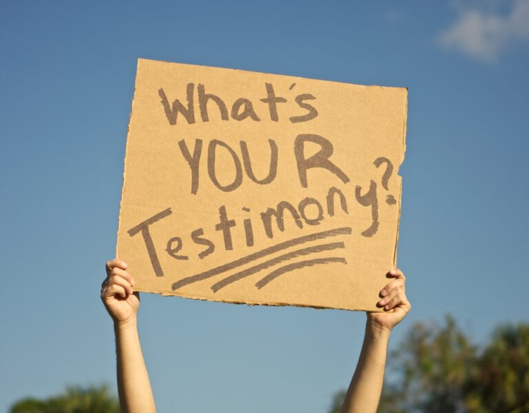 TESTIMONY TO GOD’S GLORY.